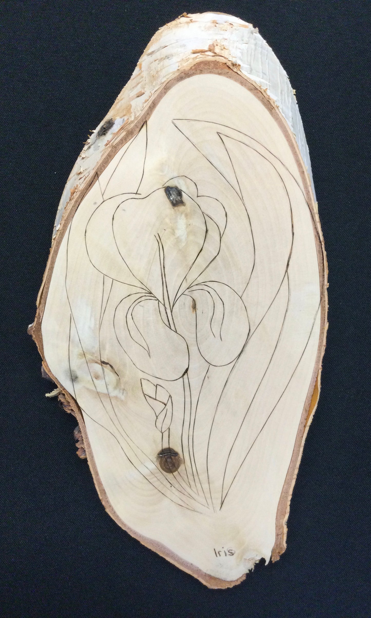 Flower Wood Burning