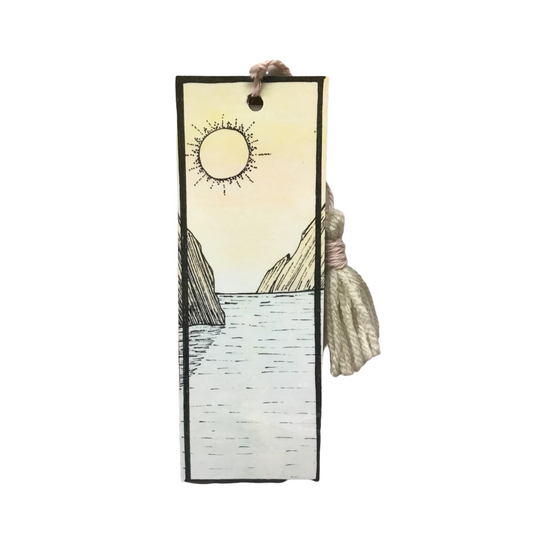 Sea sunset bookmark