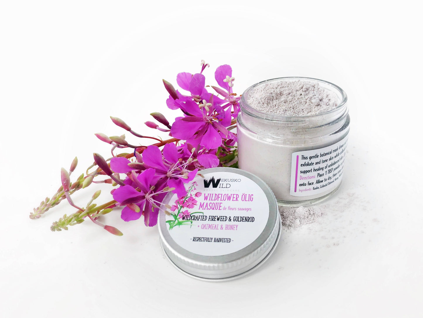 wildflower ölig mask - WEKUSKO WILD Boreal Skincare