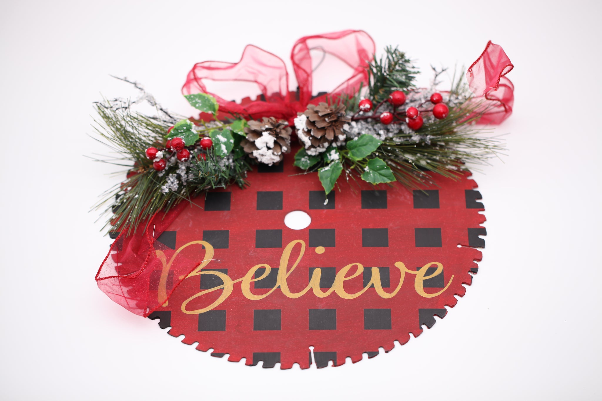 "Believe" Saw-blade Sign