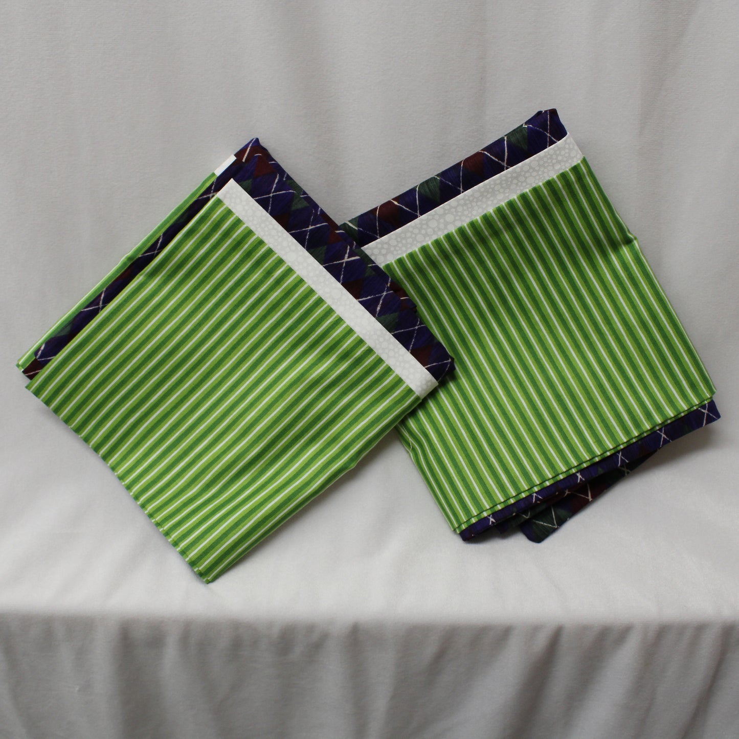 Large Green Pillow Case 2 Set
