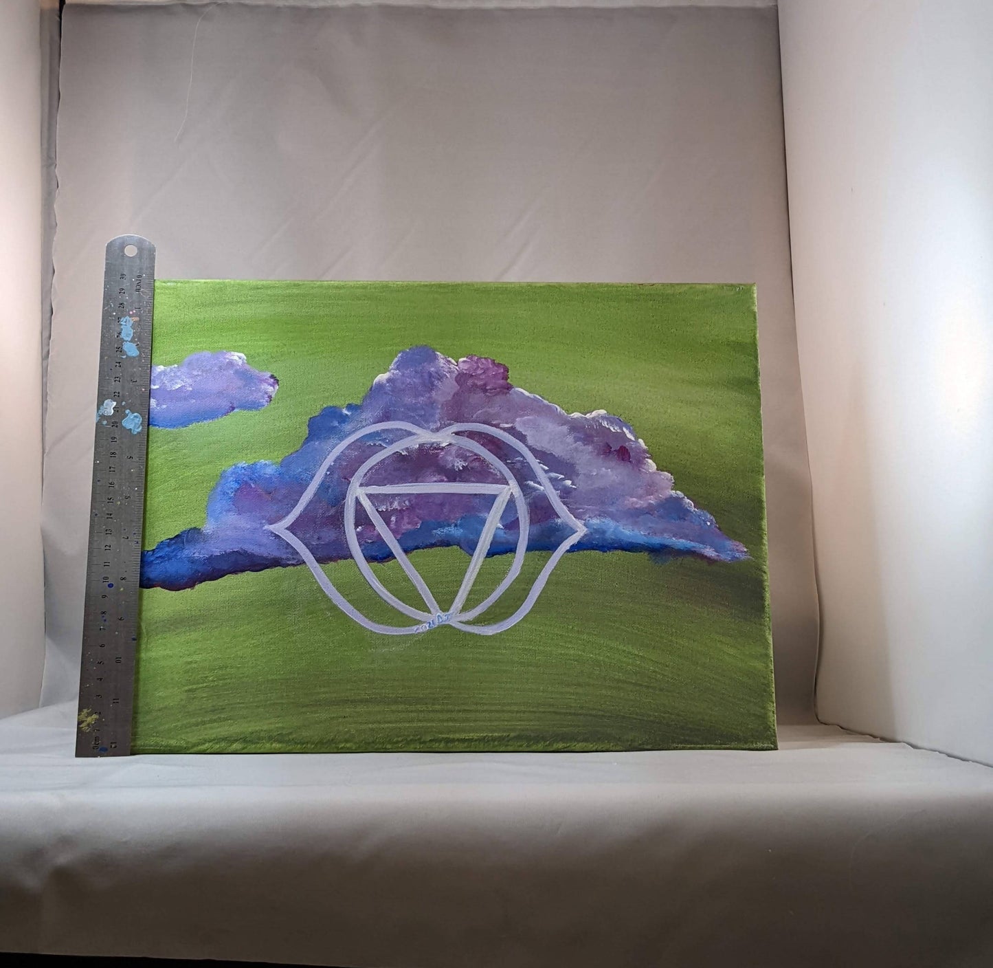 Third Eye, 9" x 12", stretched canvas