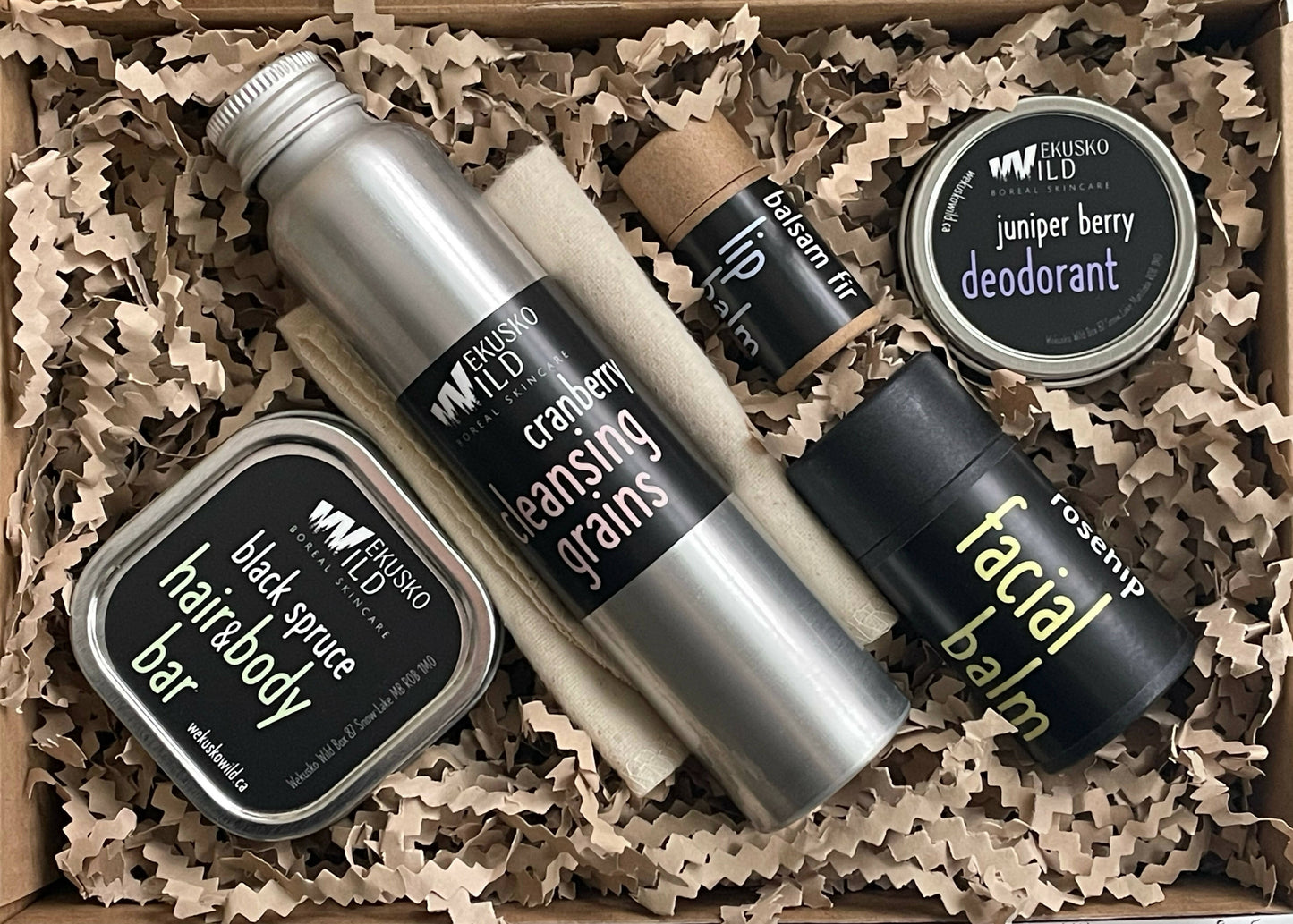 backcountry solid skincare kit - WEKUSKO WILD Boreal Skincare