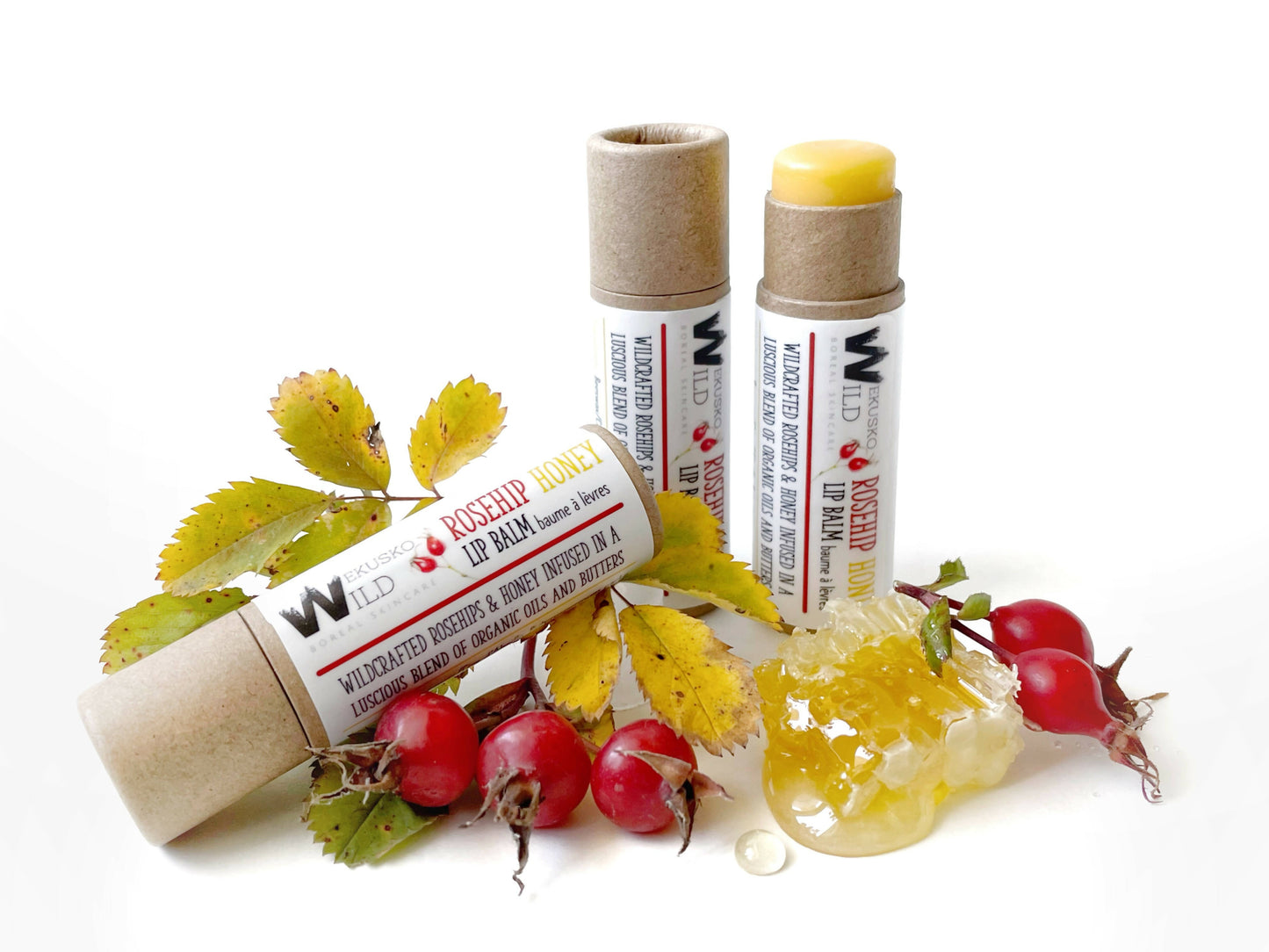 seasonal organic lipbalms - WEKUSKO WILD boreal skincare
