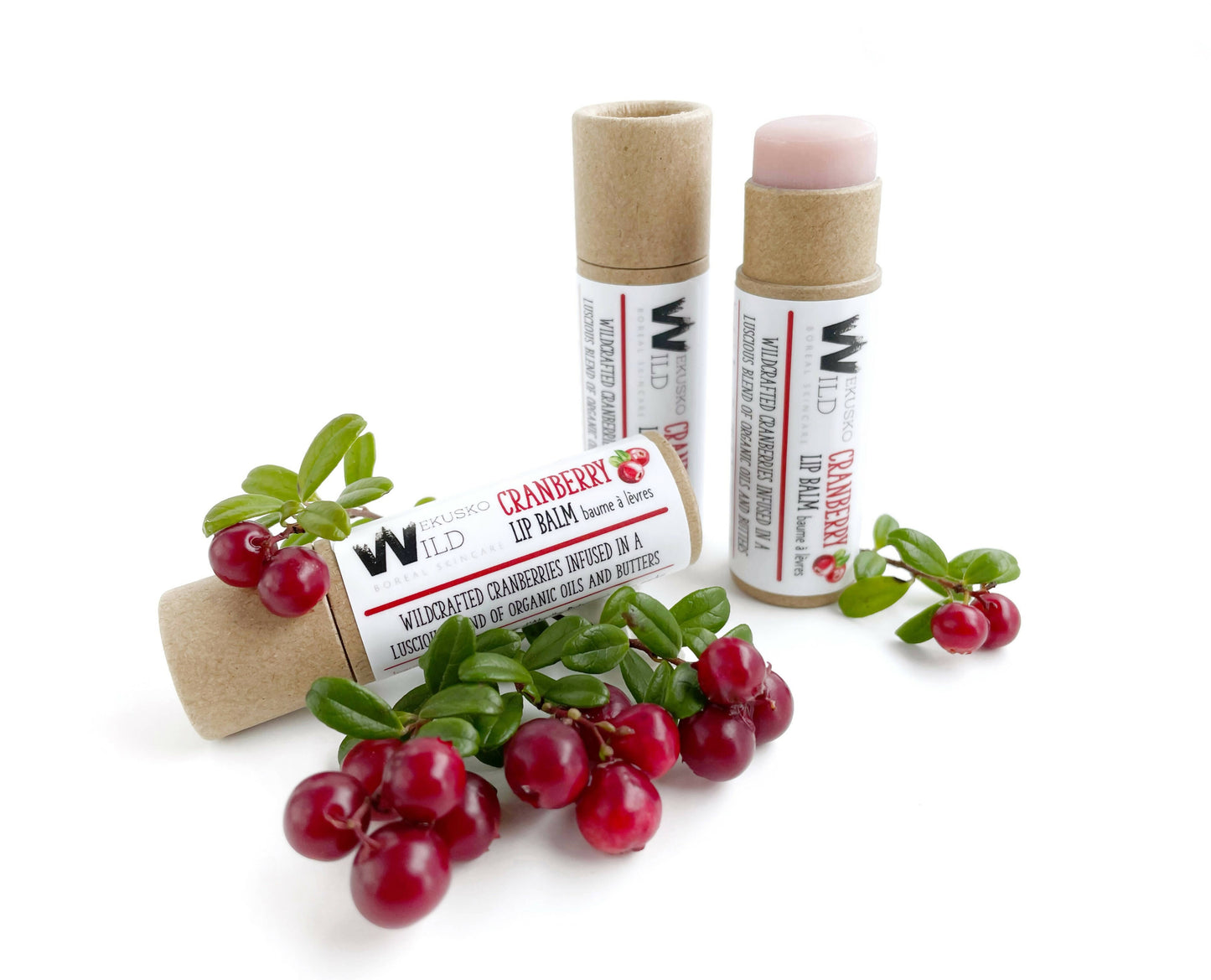 seasonal organic lipbalms - WEKUSKO WILD boreal skincare
