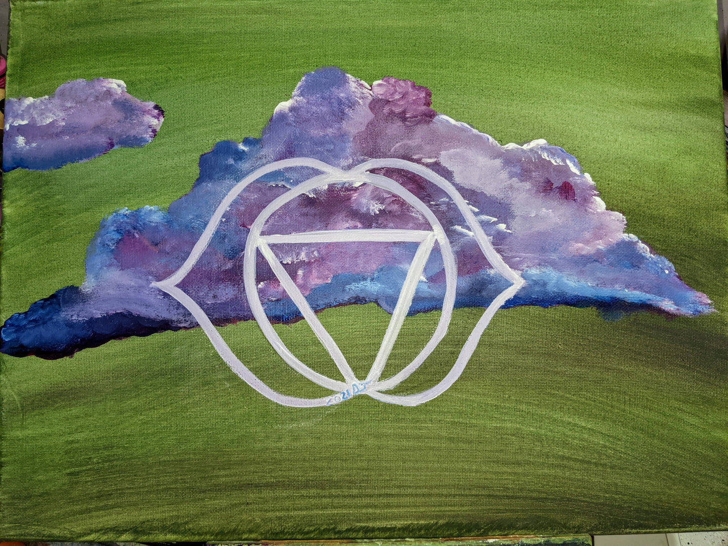 Third Eye, 9" x 12", stretched canvas
