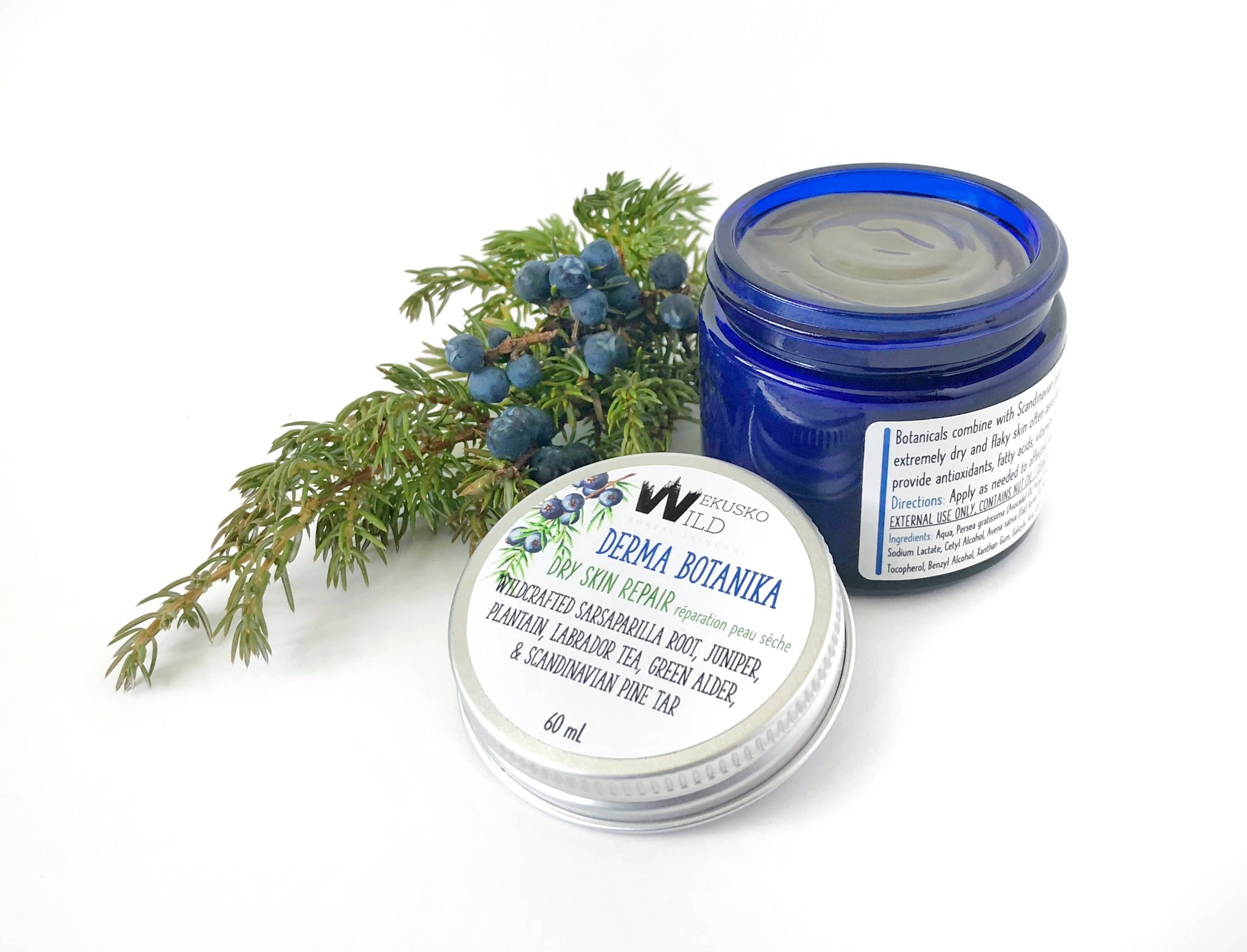 tar cream derma botanika eczema moisturizing skin herbal boreal botanical manitoba canada