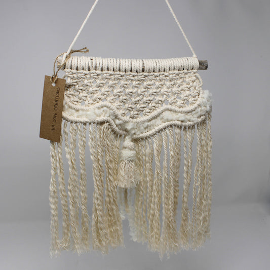 Macrame White Wall Hanging