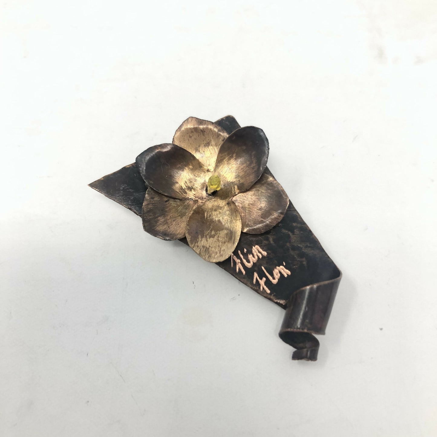 Copper Flower Pins