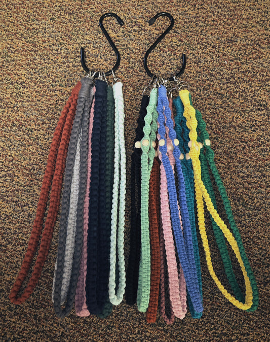 Macrame lanyards