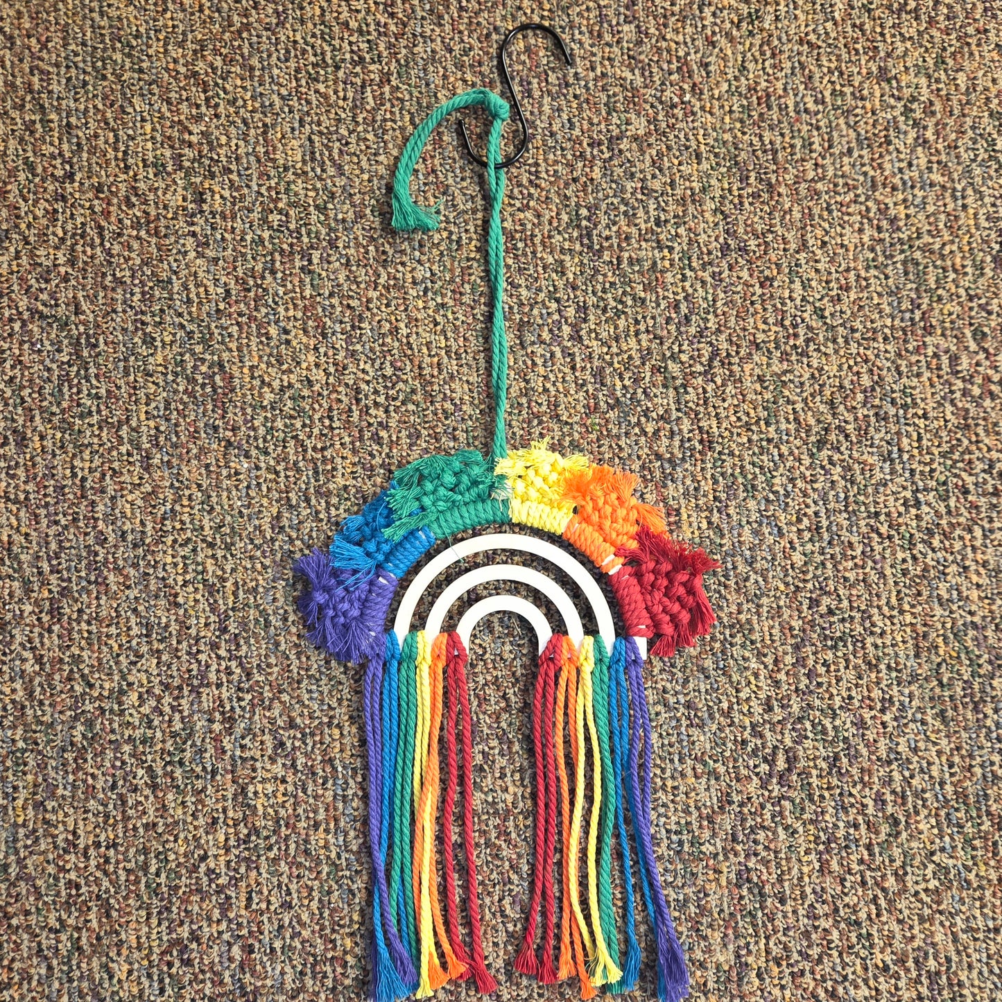 Wooden Macrame Rainbows