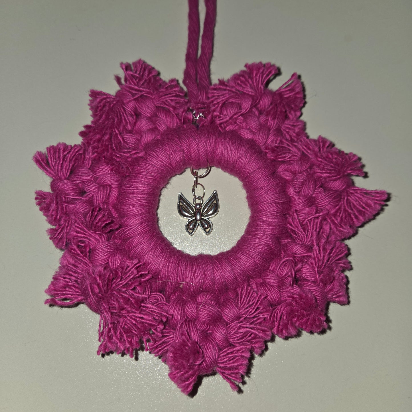 Crocheted Pendant Flowers