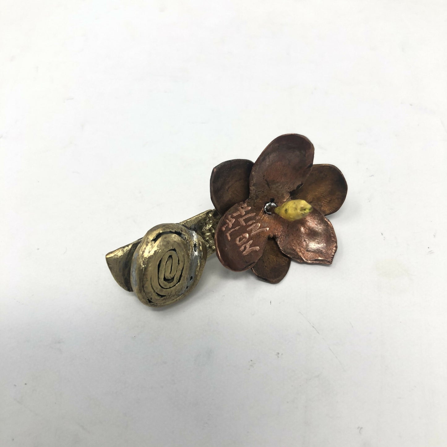 Copper Flower Pins