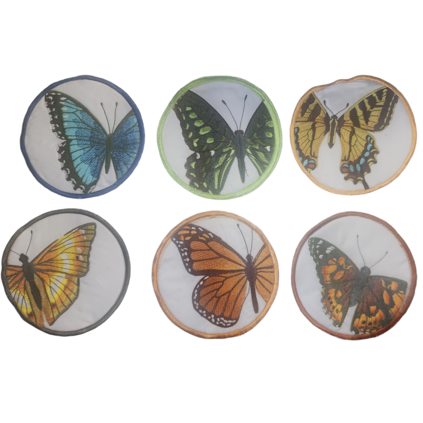 Butterfly Embroidered Coaster set