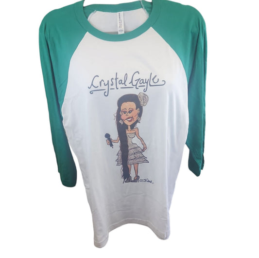 Crystal Gayle Baseball Tee