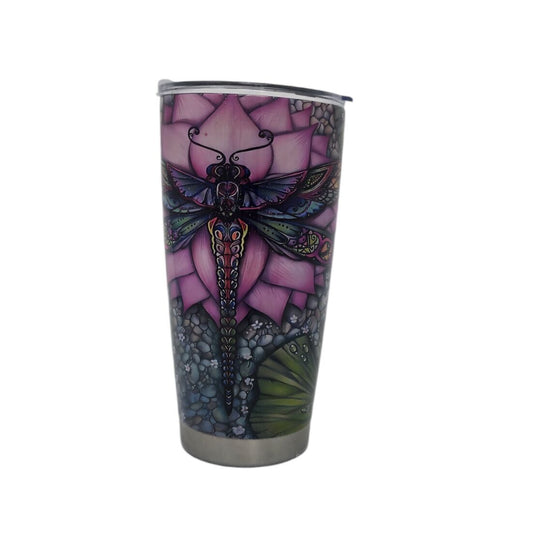 Glitter Dragonfly Tumbler