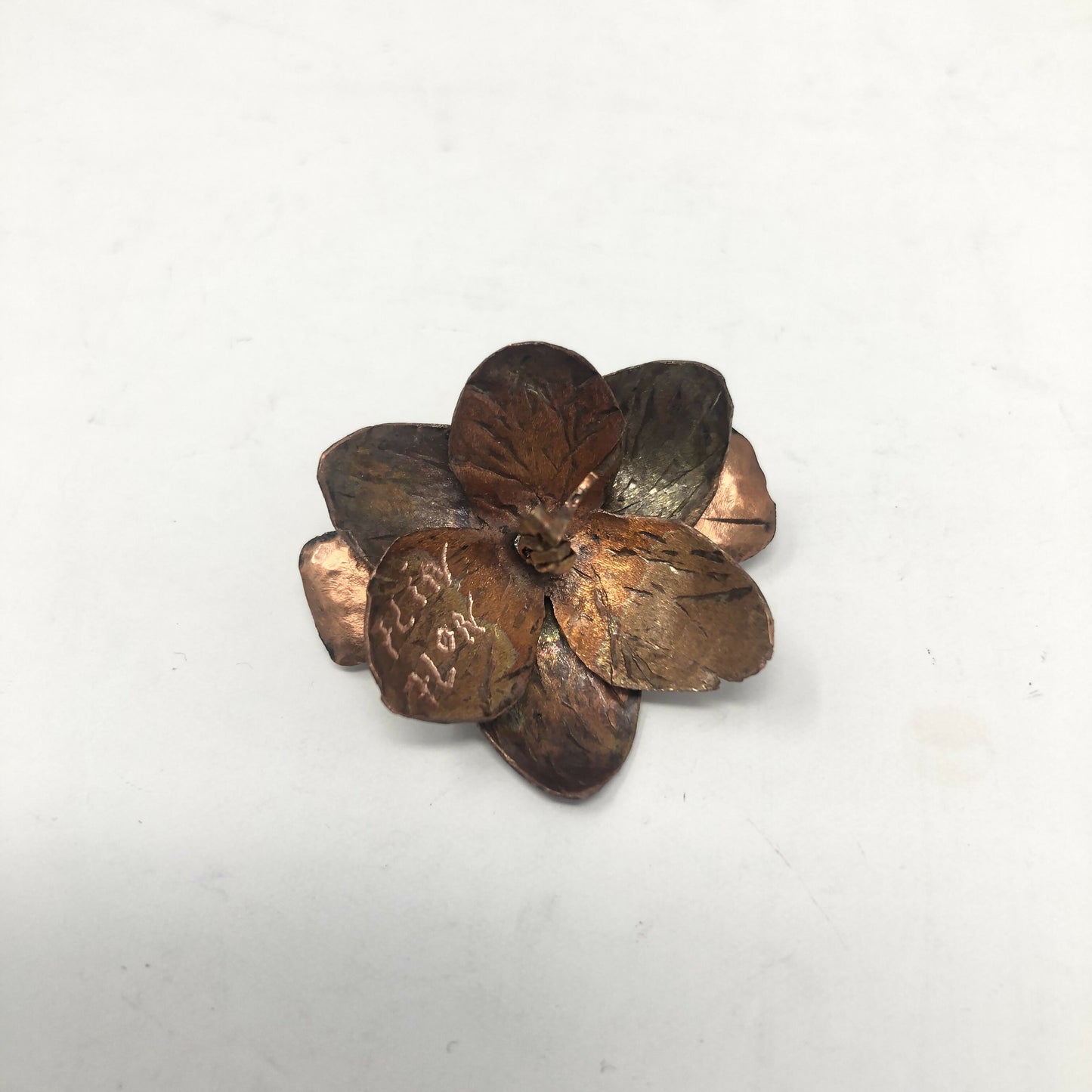 Copper Flower Pins