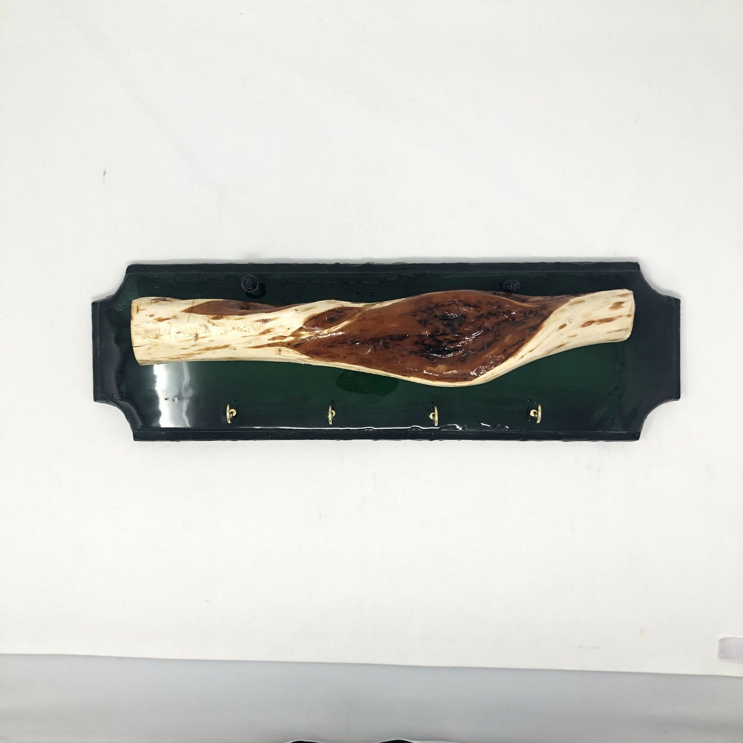 Resin and Wood Key Rack