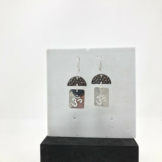 Silver Namaste Earrings