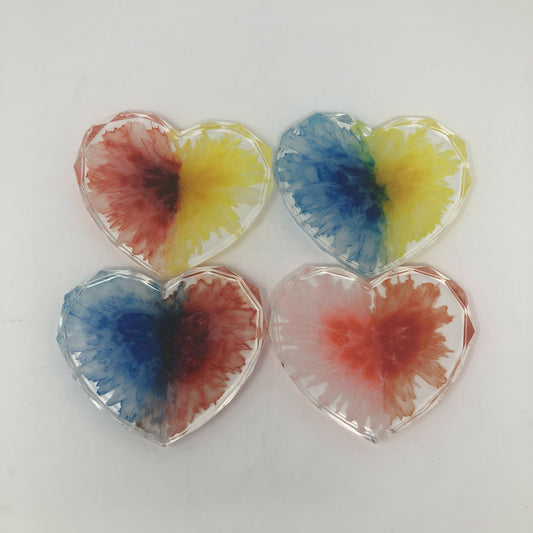 Heart Resin Coasters