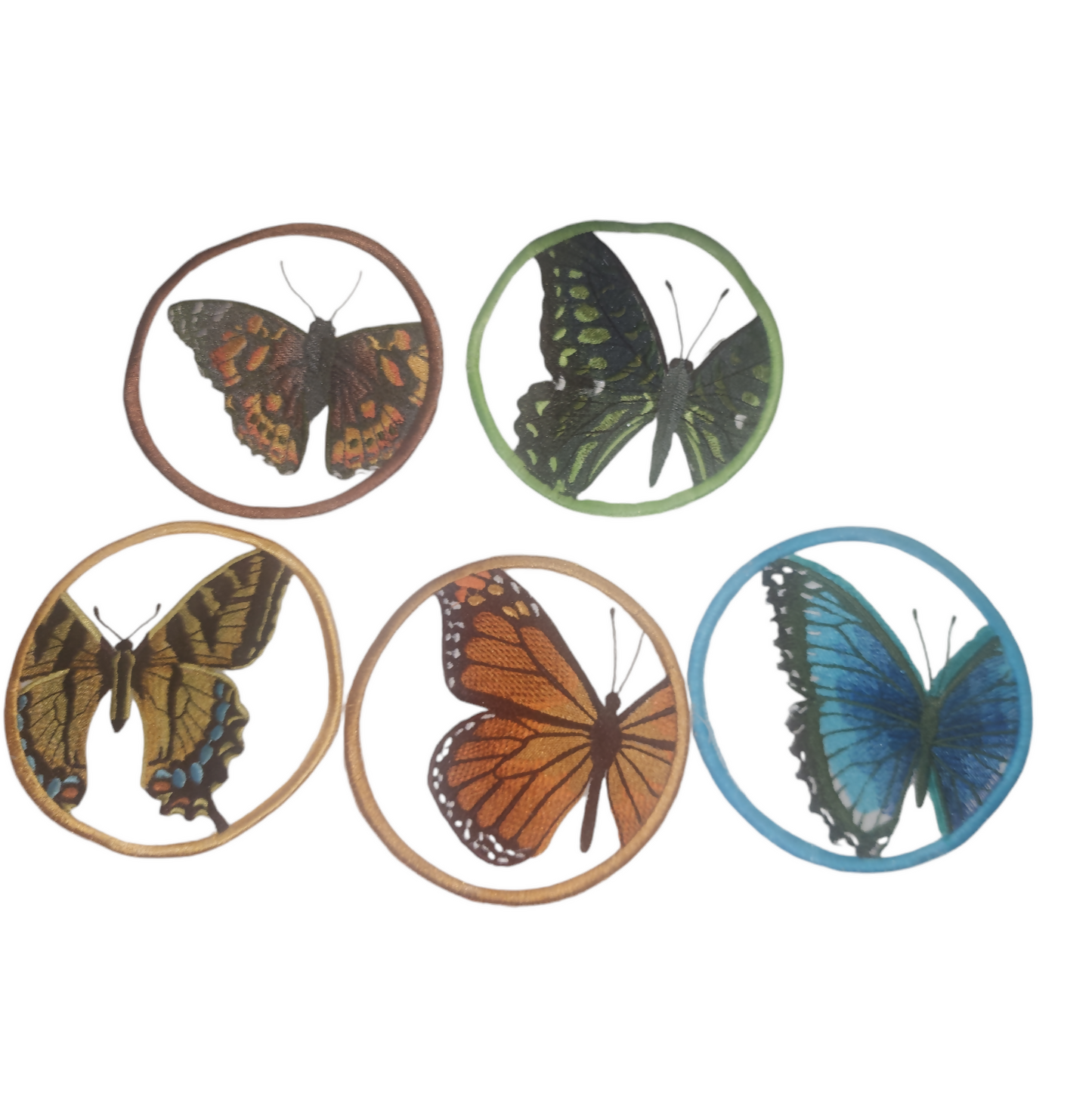 Butterfly Embroidered Coaster set