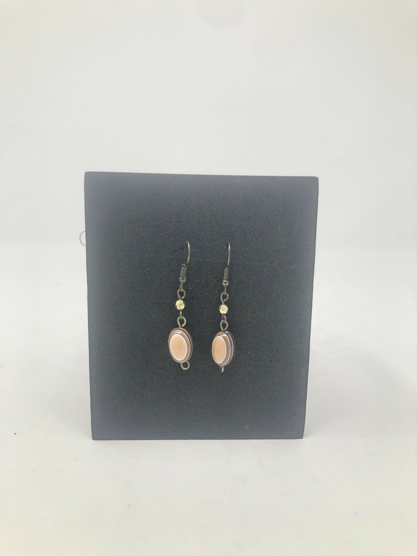 Dangly Smooth Bead Earrings