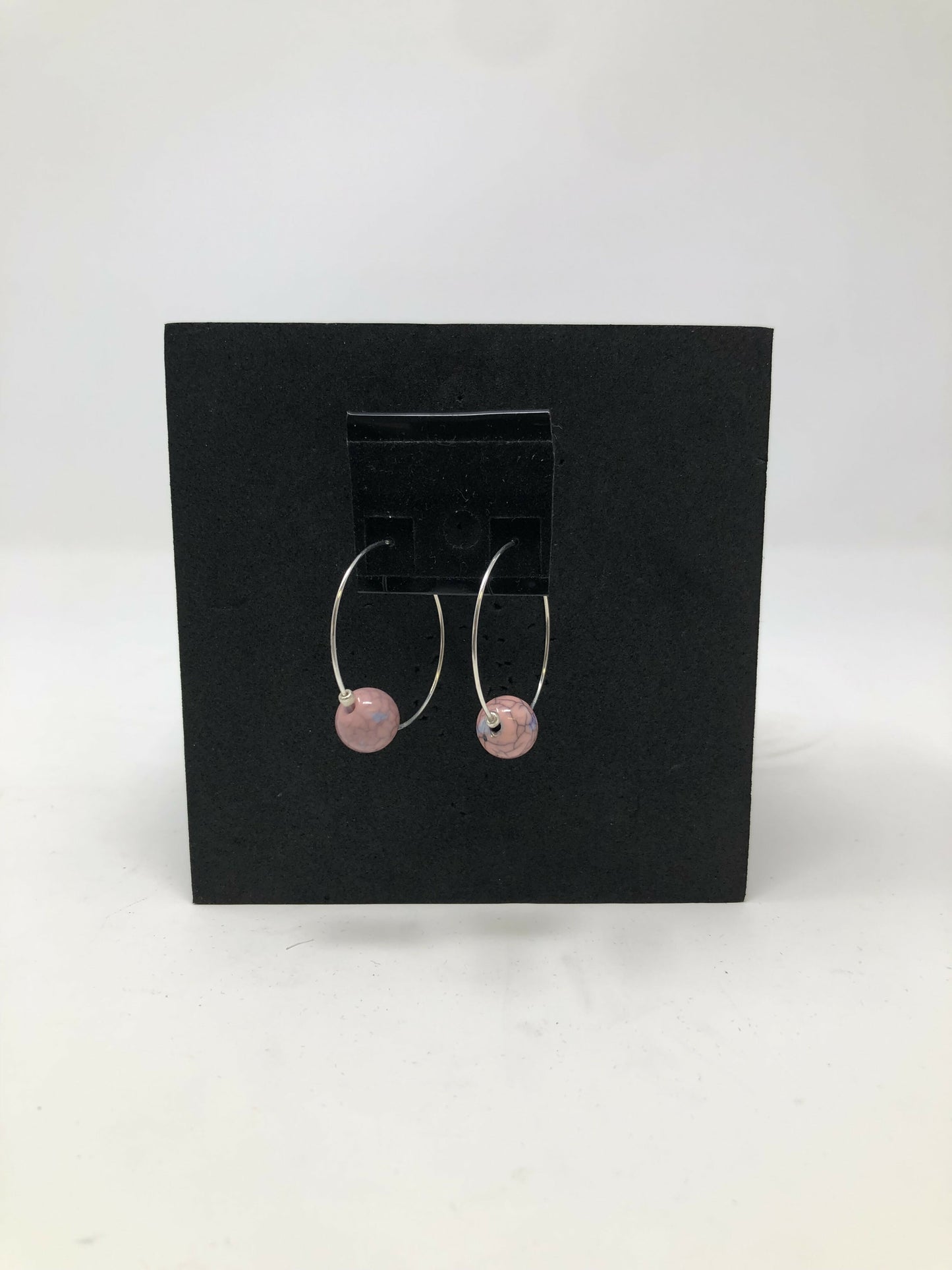 Hoop Single Bead Earrings