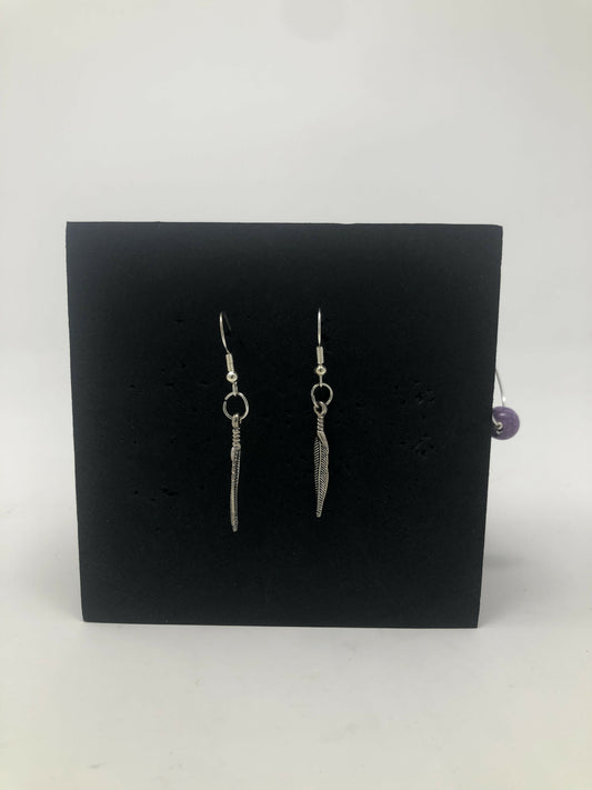 Metal Feather Earings