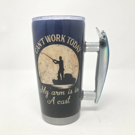 Can't Work Fishing Travel Mug