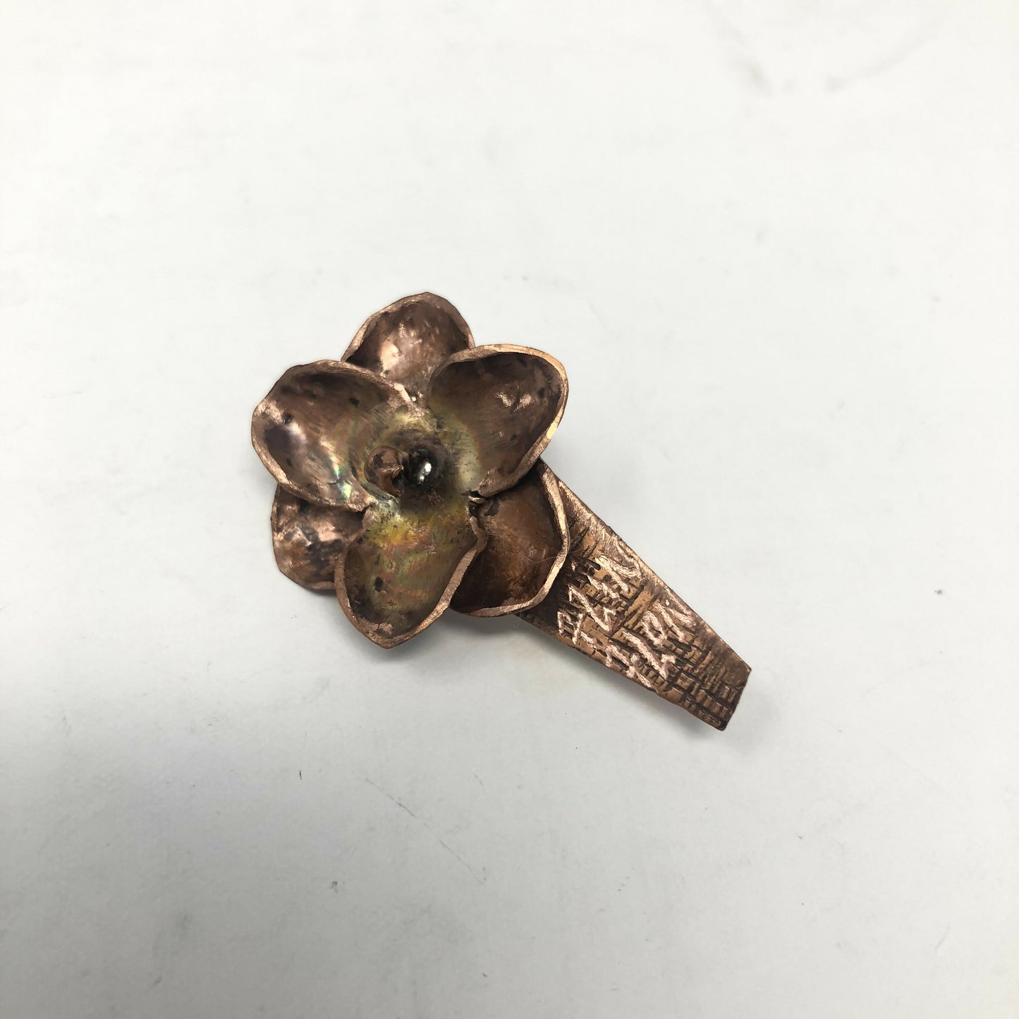 Copper Flower Pins