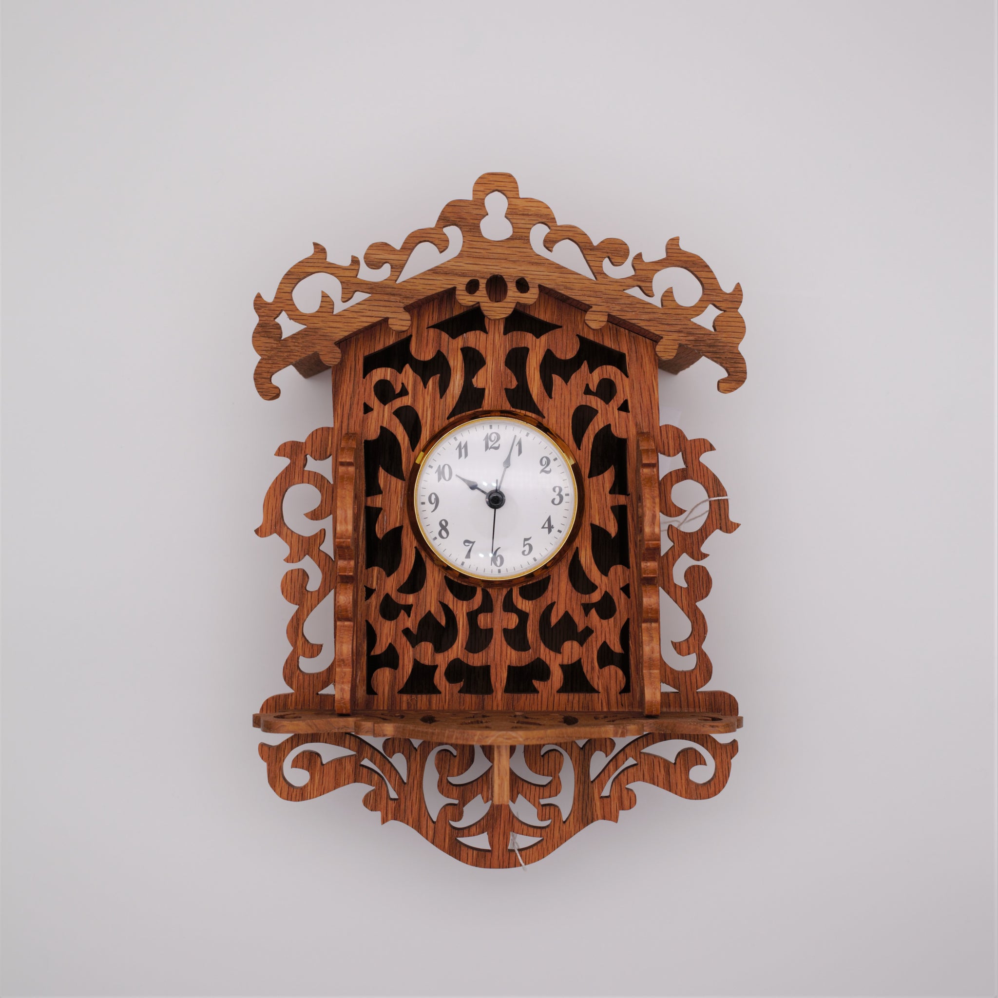 Fretwork Clock (Oak)