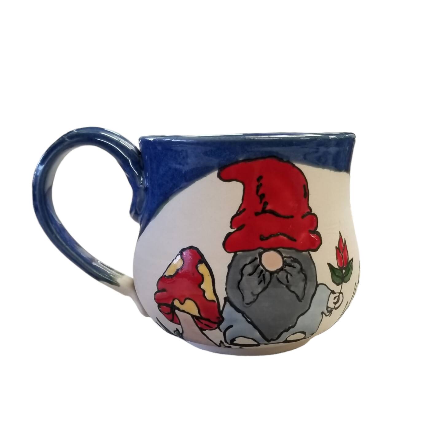 Hand Painted Gnome Mug