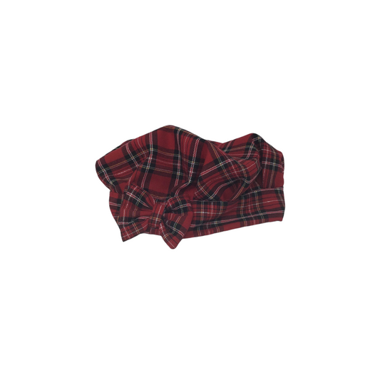 Plaid bow hats