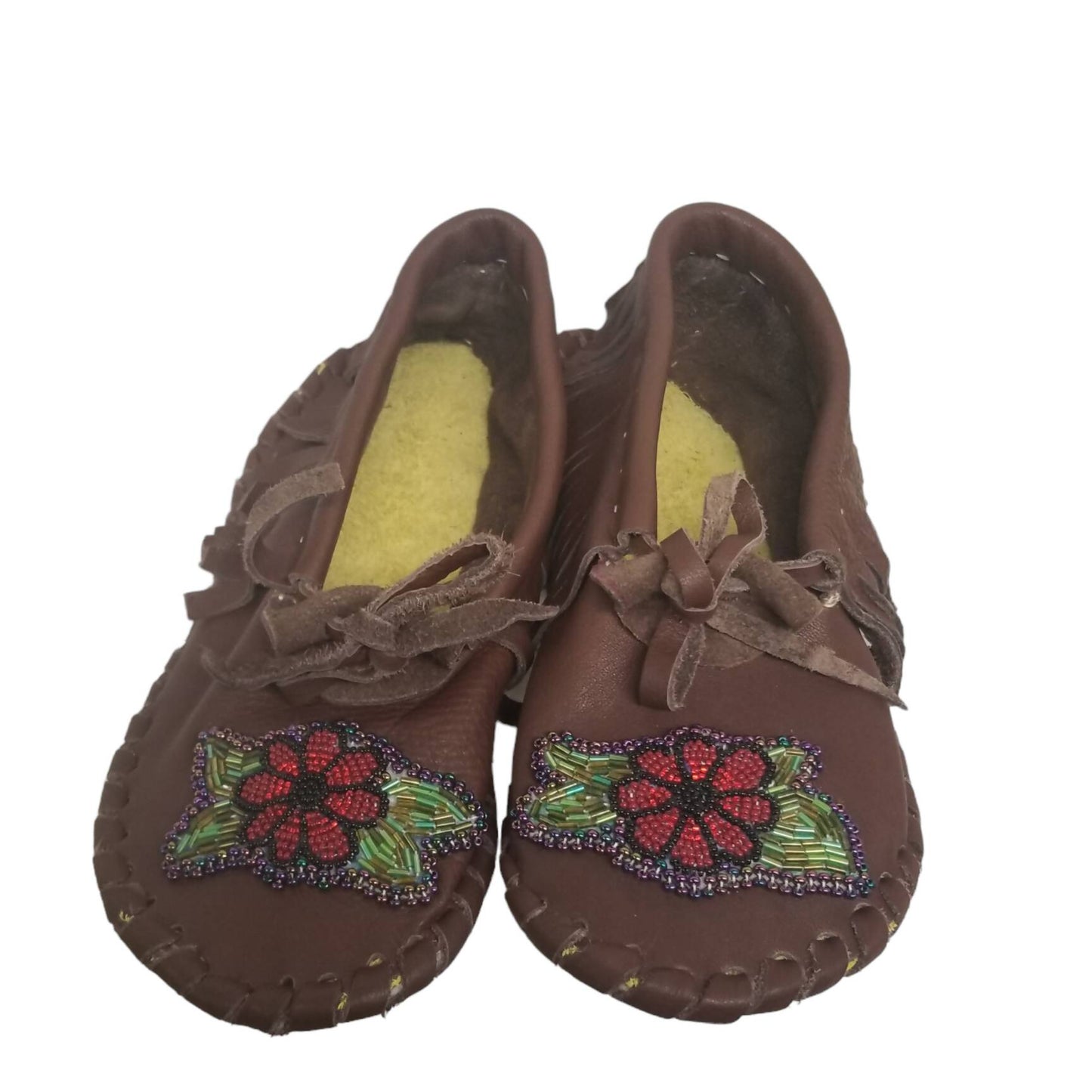 Fringed Poppy Slippers Sz.8