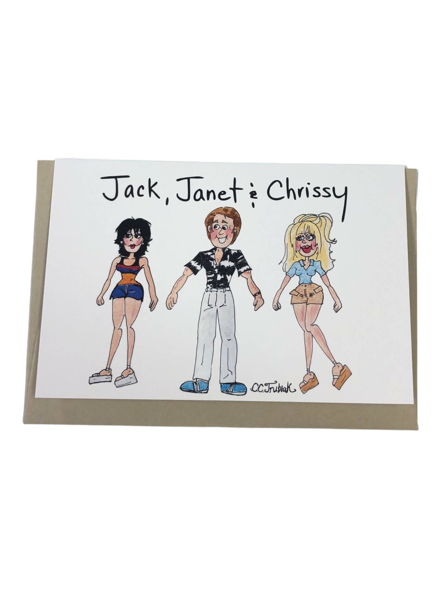 Jack, Janet & Chrissy Large Card
