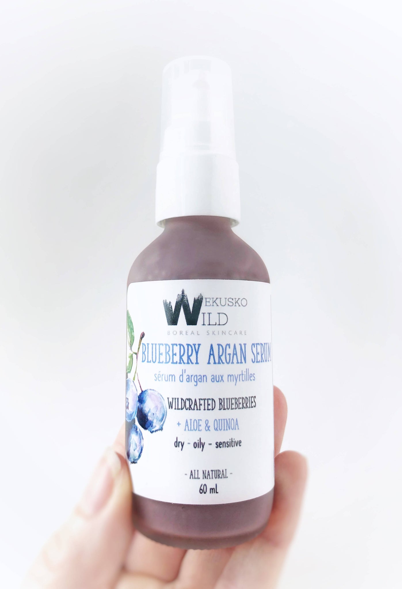 blueberry argan serum - WEKUSKO WILD Boreal Skincare