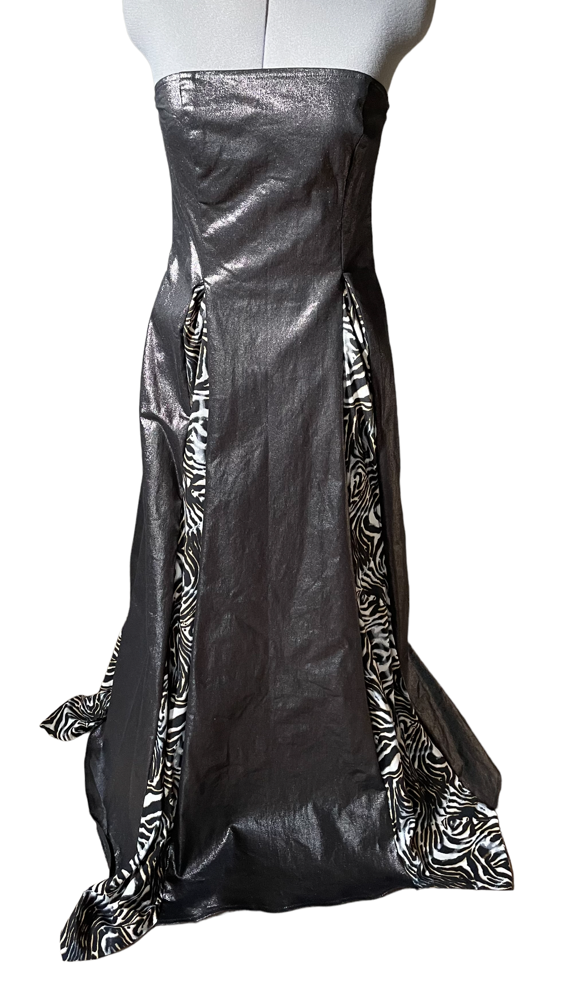 Faux leather gown - Designer Dress