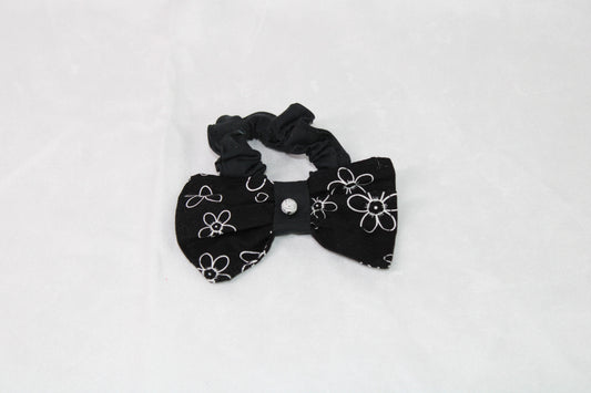 Black Bow Scrunchie