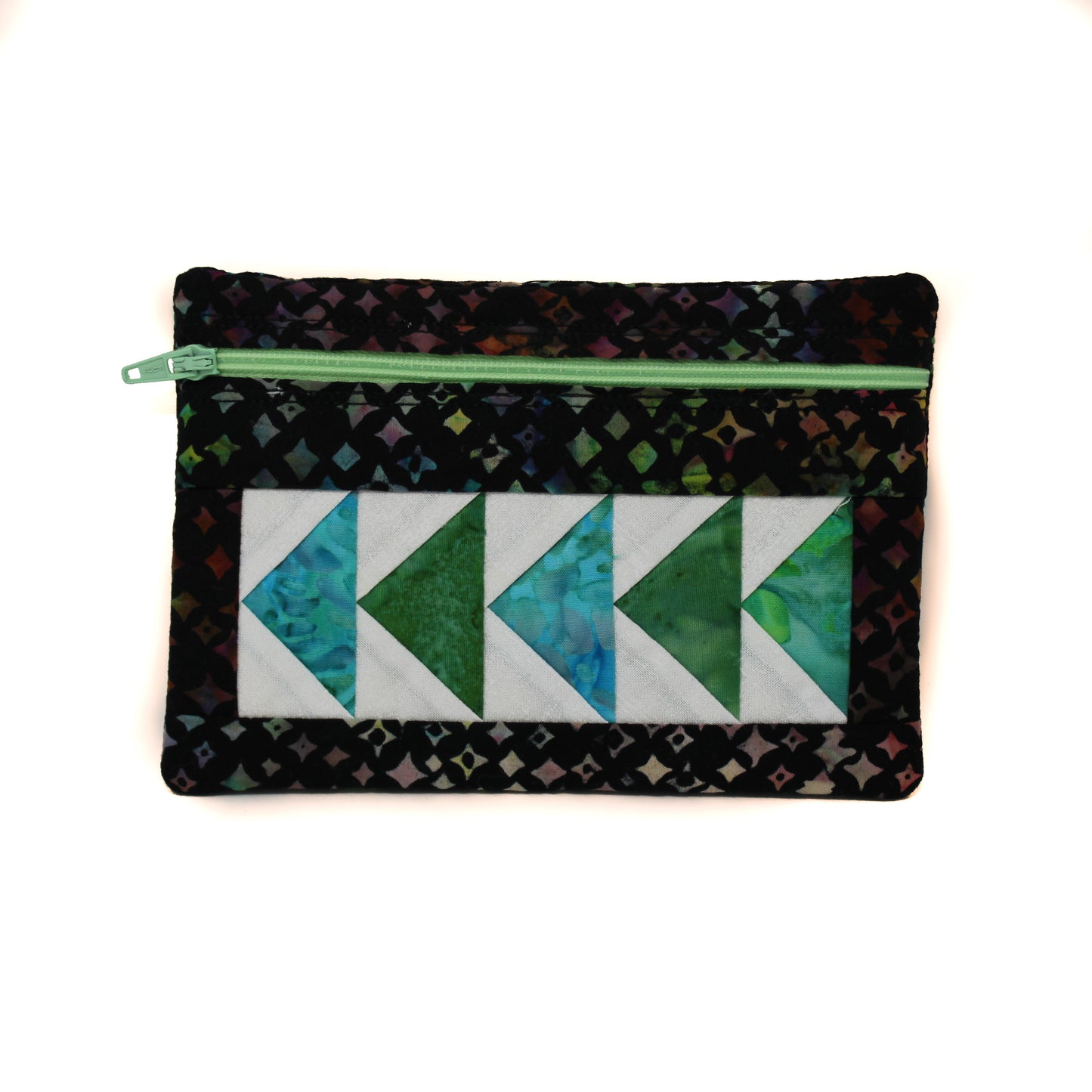 Small batik Zipper bag