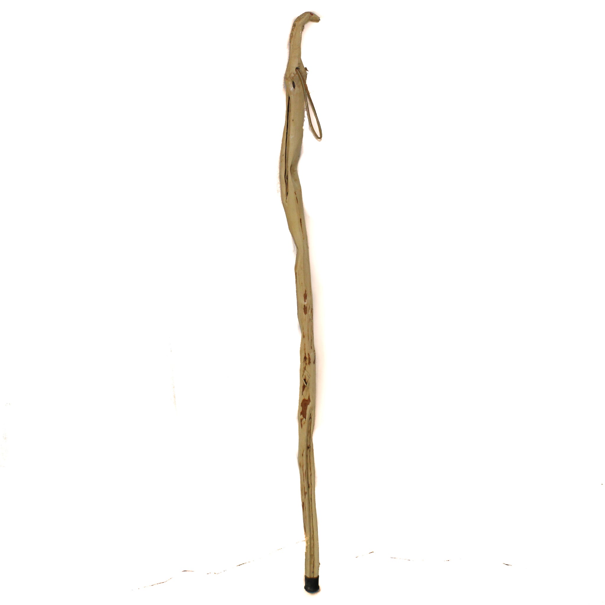 Carved hiking stick