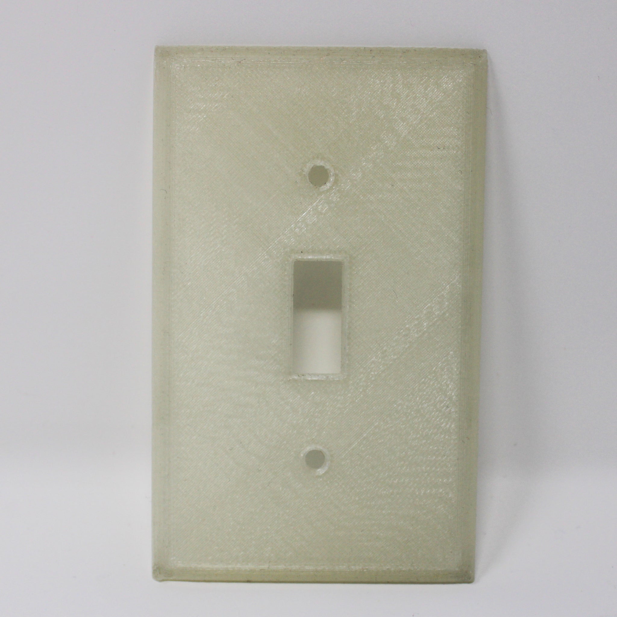 Glow in the dark light switch cover