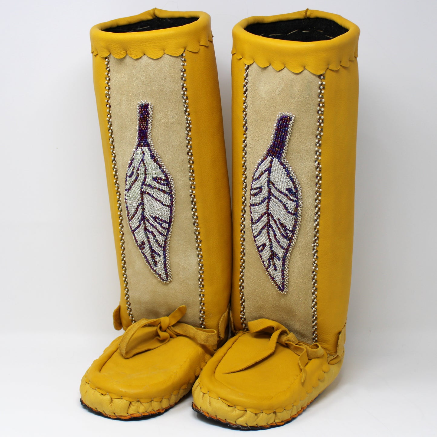 Beadwork Feather Mukluks