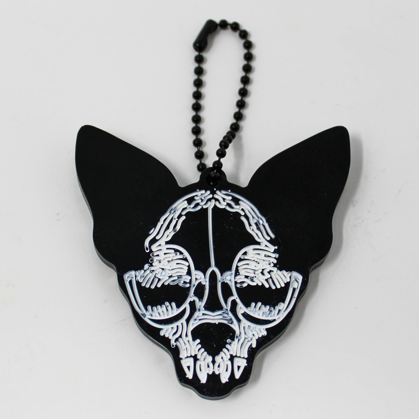 Sphynx Skull Keychain