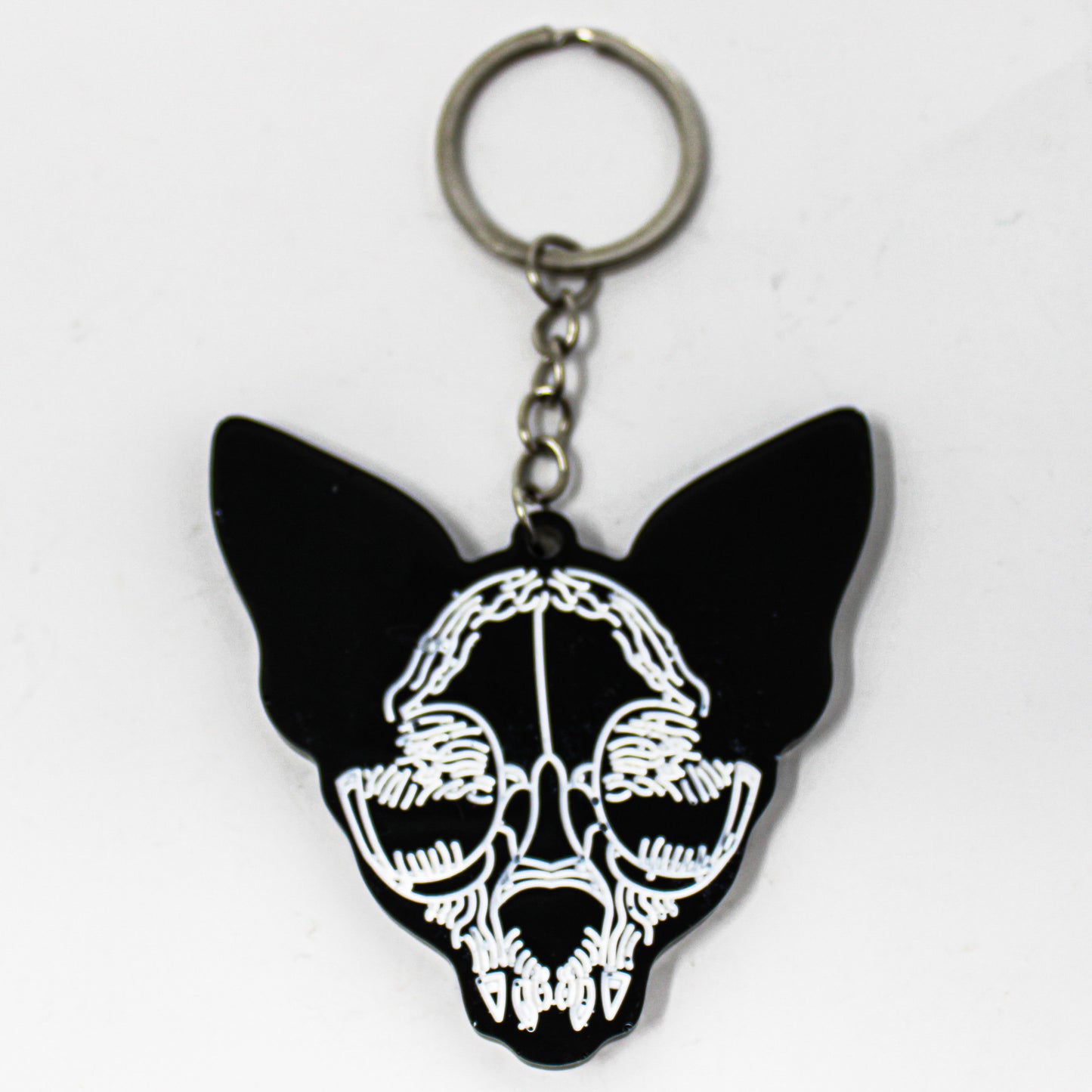 Sphynx Skull Keychain