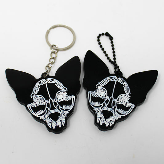 Sphynx Skull Keychain