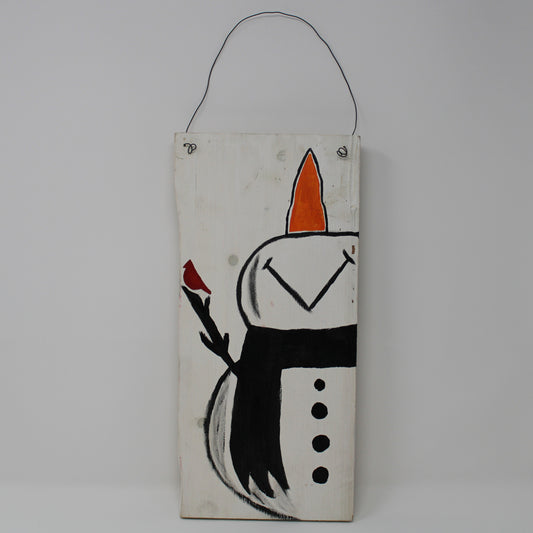 Snowman wall hanging