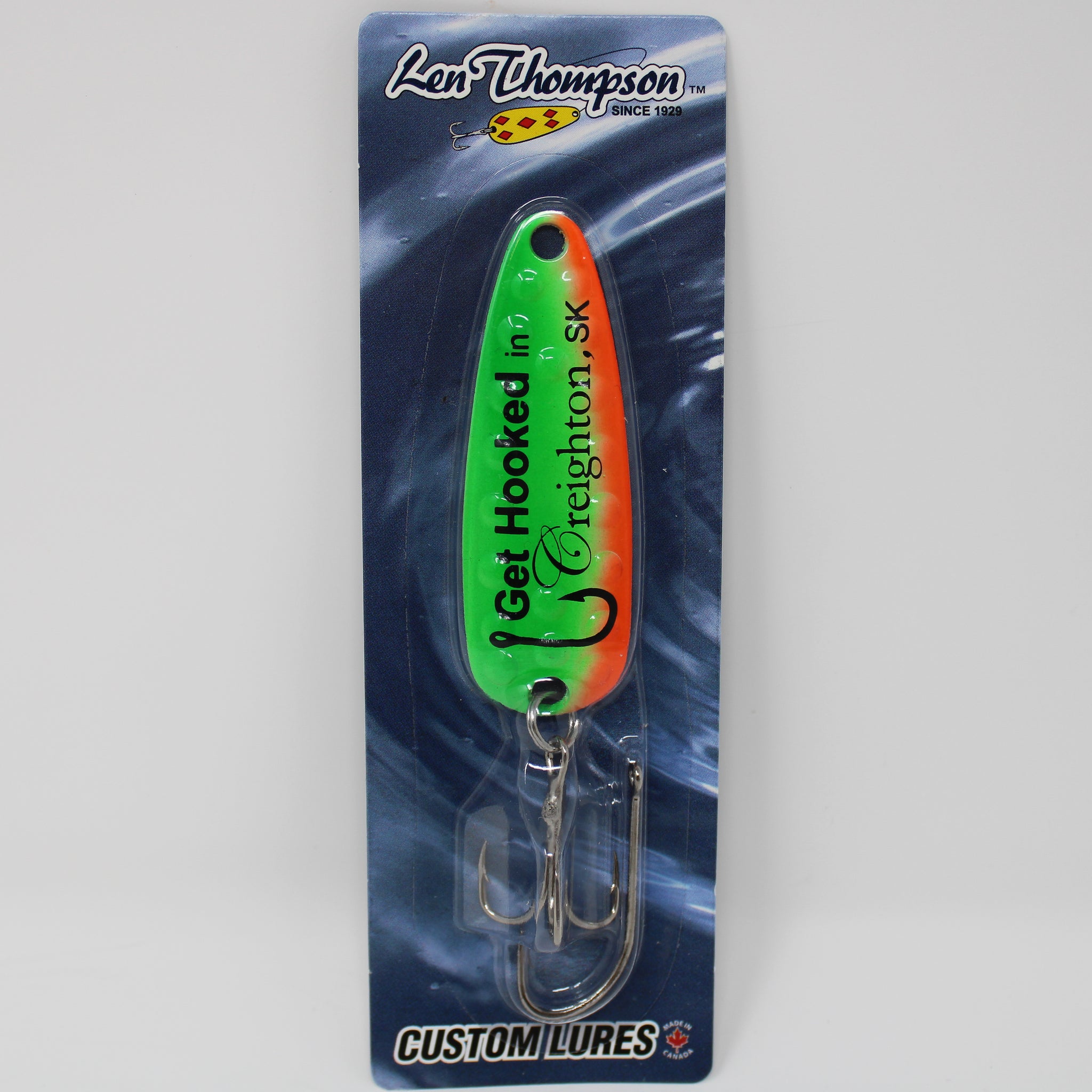 Creighton custom green and orange lure