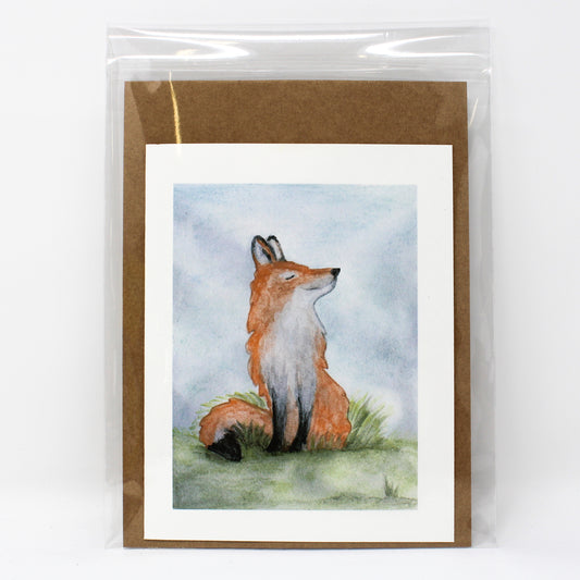 Fox greeting card