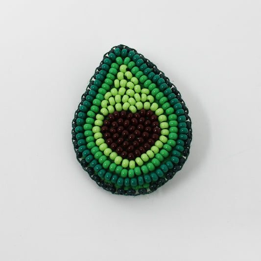 Avacado beaded pin