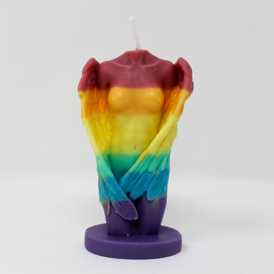 Pride Month Rainbow Candles